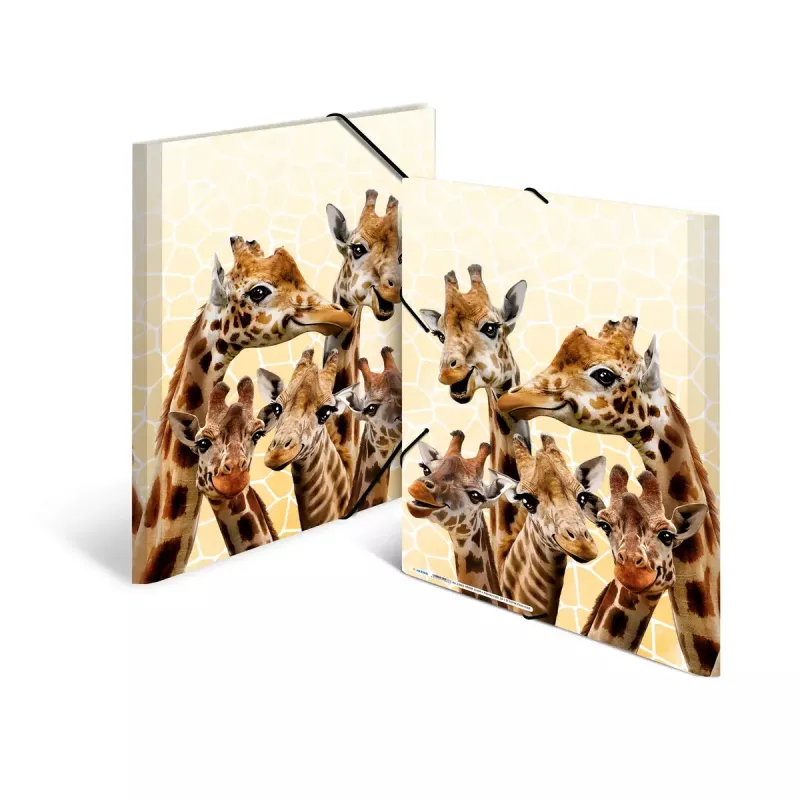 Tavallinen kansio HERMA Giraffe Friends polypropeeni A3