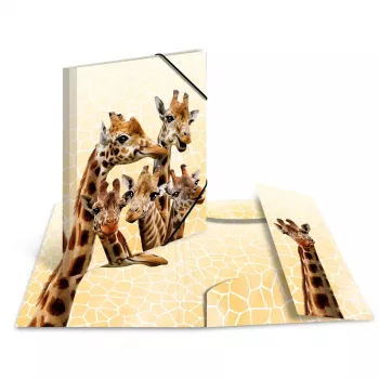 Tavallinen kansio HERMA Giraffe Friends polypropeeni A3
