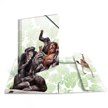 Tavallinen kansio HERMA Monkey Gang polypropeeni A3