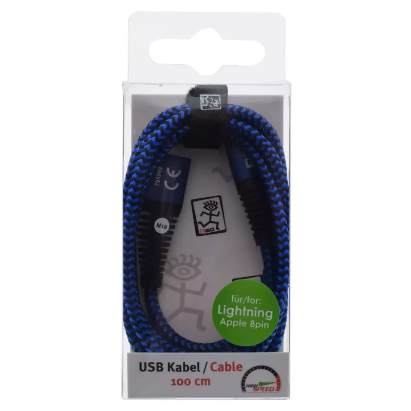 2GO 795949 Lightning-kaapeli 1 m sininen USB B