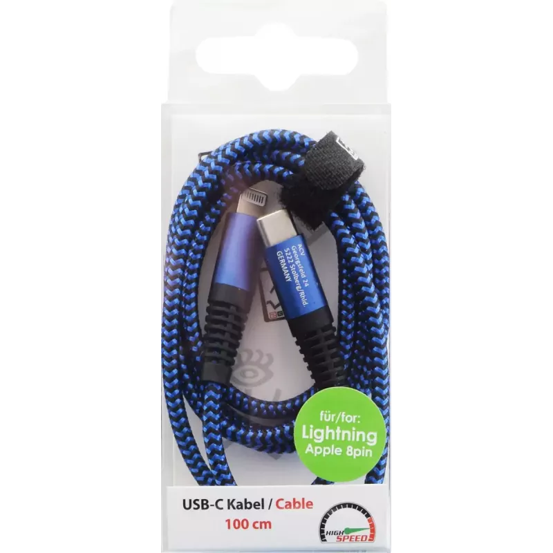 2GO 797196 Lightning-kaapeli 1 m sininen USB-C