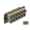 DeLOCK kuituadapteripaneeli SC Simplex OM1 OM2 12 porttia beige