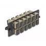 DeLOCK kuituadapteripaneeli SC Simplex OM1 OM2 12 porttia beige