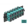 DeLOCK kuituadapteripaneeli SC Simplex OM4 12 porttia aqua