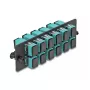 DeLOCK kuituadapteripaneeli SC Simplex OM4 12 porttia aqua
