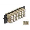 DeLOCK kuituadapterilevy LC Duplex OM1 OM2 12 porttia beige