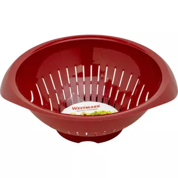 Keittiösiivilä Westmark 2424227R, muovi, pyöreä, 25 cm halkaisija, punainen