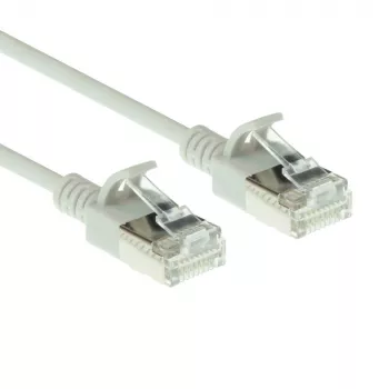 ACT harmaa 7 metrin LSZH U/FTP CAT6A datakeskuksen Slimline-patchkaapeli snagless RJ45-liittimillä