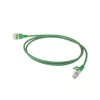 ACT vihreä 7 m LSZH U/FTP CAT6A datakeskuksen Slimline-patchkaapeli lukituskynsien suojalla ja RJ45-liittimillä