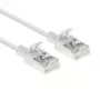 ACT valkoinen 3 metrin LSZH U/FTP CAT6A datakeskuksen Slimline-patchkaapeli ilman lukituskynsiä RJ45-liittimillä
