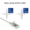 ACT harmaa 0,15 metrin LSZH U/FTP CAT6A datakeskuksen Slimline-patchkaapeli lukituskynsien suojalla RJ45-liittimillä