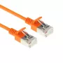 ACT oranssi 2 m LSZH U/FTP CAT6A datacenter-slimline-patchkaapeli, rastnasenfrei, RJ45-liittimillä