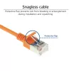 ACT oranssi 5 m LSZH U/FTP CAT6A datacenter-slimline-patchkaapeli, RJ45-liittimillä