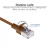 ACT ruskea 5 m LSZH U/FTP CAT6A datacenter-slimline-patchkaapeli, RJ45-liittimillä