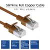 ACT ruskea 7 m LSZH U/FTP CAT6A datacenter-slimline-patchkaapeli, RJ45-liittimillä ja lukituskielekkeen suojauksella
