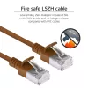 ACT ruskea 0,15 m LSZH U/FTP CAT6A datacenter-slimline-patchkaapeli, snagless, RJ45-liittimillä