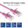 ACT pinkki 7 m LSZH U/FTP CAT6A datacenter-slimline-patchkaapeli, RJ45-liittimillä