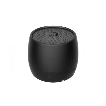 HP musta Bluetooth-kaiutin 360, johdollinen & langaton, mono kannettava kaiutin, musta, sylinteri, painikkeet, yleiskäyttöinen