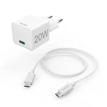 Hama 00201675 mobiililaturi kuulokkeet, varavirtalähde, älypuhelin, tabletti valkoinen AC-pikalataus sisäkäyttöön