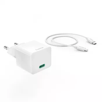 Hama 00201675 mobiililaturi kuulokkeet, varavirtalähde, älypuhelin, tabletti valkoinen AC-pikalataus sisäkäyttöön