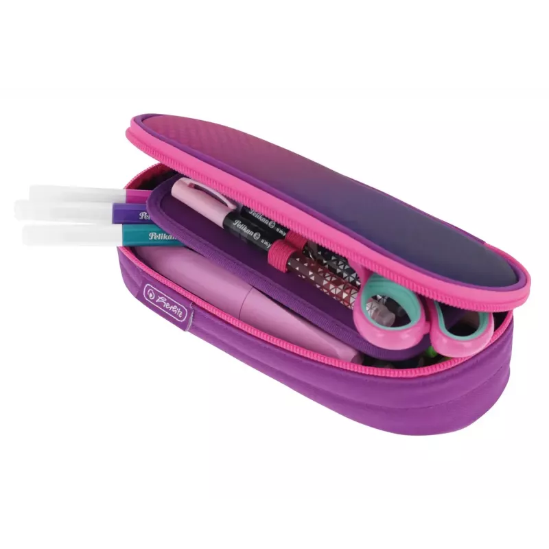Pennala Herlitz Dip Dye Soft polyesteri pinkki violetti 215x95x60mm