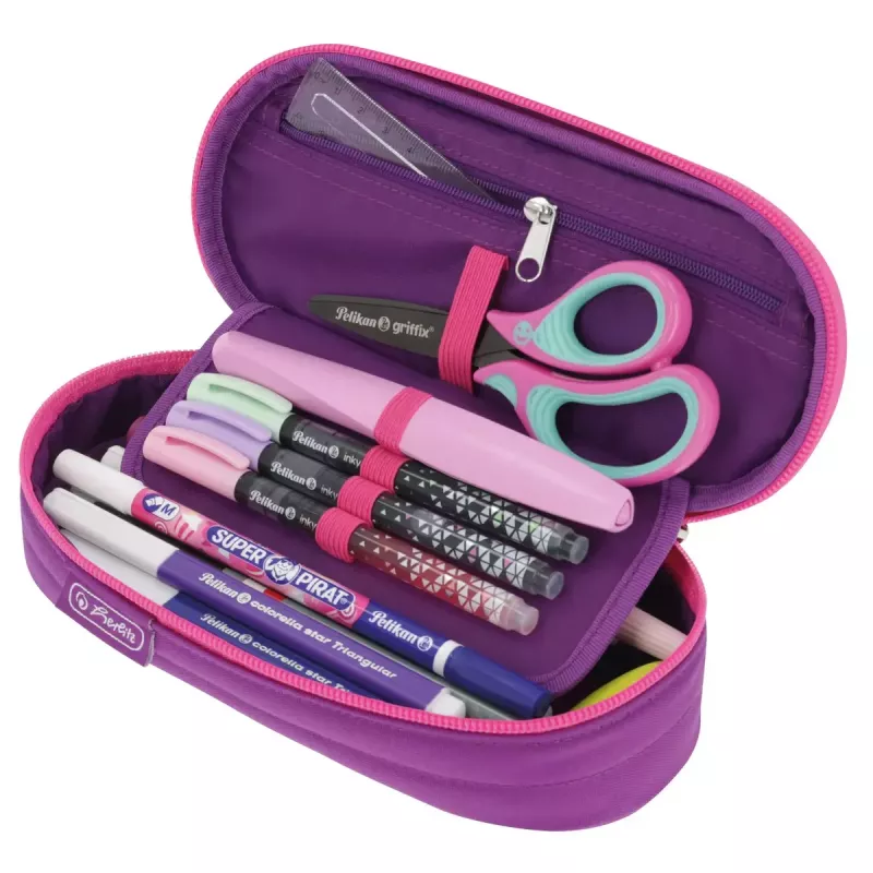 Pennala Herlitz Dip Dye Soft polyesteri pinkki violetti 215x95x60mm