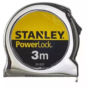 Mittanauha STANLEY Micro PowerLock Metric - kompakti sisäänvedettävä mittanauha, metrinen asteikko
