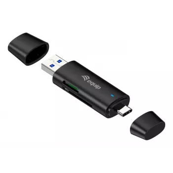 Equip 245462 kortinlukija USB 3.2 Gen 1 (3.1 Gen 1) Type-A/Type-C musta