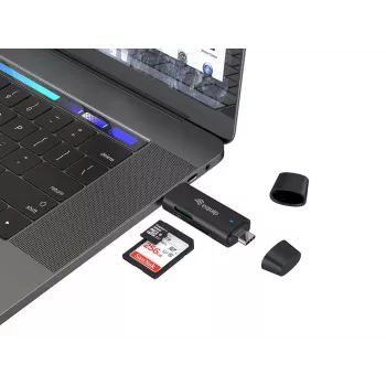 Equip 245462 kortinlukija USB 3.2 Gen 1 (3.1 Gen 1) Type-A/Type-C musta