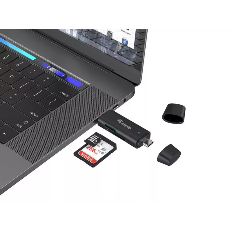 Equip 245462 kortinlukija USB 3.2 Gen 1 (3.1 Gen 1) Type-A/Type-C musta