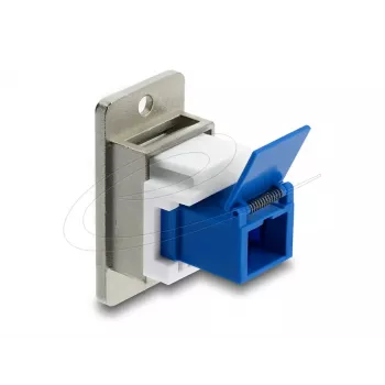 Keystone-moduuli DELOCK 91106 matala rakenne, sininen/hopea/valkoinen