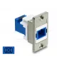 Keystone-moduuli DELOCK 91106 matala rakenne, sininen/hopea/valkoinen