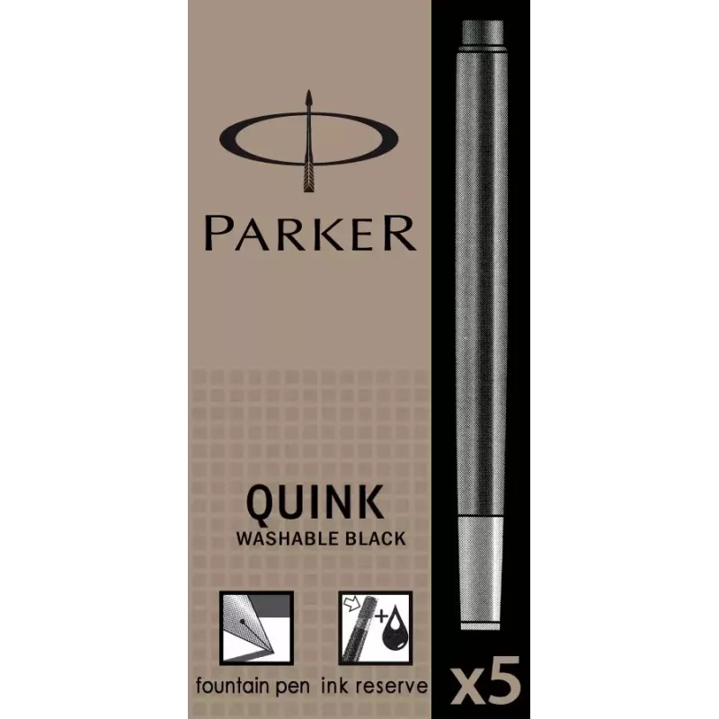 Parker Cartus Musta 5 kpl