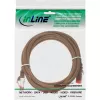 InLine 76403K patch-kaapeli S/FTP (PiMF) Cat.6, ruskea, 3 m