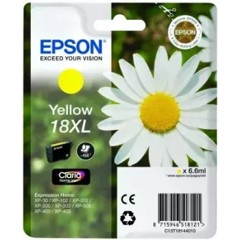 Mustepatruuna Epson yksittäispakkaus 18XL Claria Home keltainen