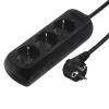 Hama 00108843 ylijännitesuoja musta 3 AC-pistorasiaa 230 V 5 m