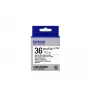 Epson-tarratulostimen kasetti Magnetic LK-7WB2 musta/valkoinen 36 mm (1,5 m)