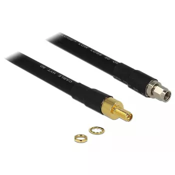 DeLOCK koaksiaalikaapeli 5 m RP-SMA/RP-SMA
