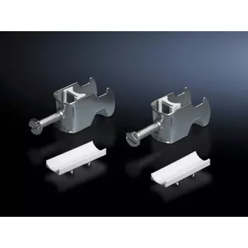 Kaapelikiinnike Rittal DK 7097.300, teräs, hopea, enintään nippu-Ø 34 mm, 25 kpl