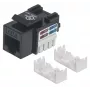 Intellinet 210720 Cat6 keystone-liitin, UTP, RJ-45 naaras, LSA, musta
