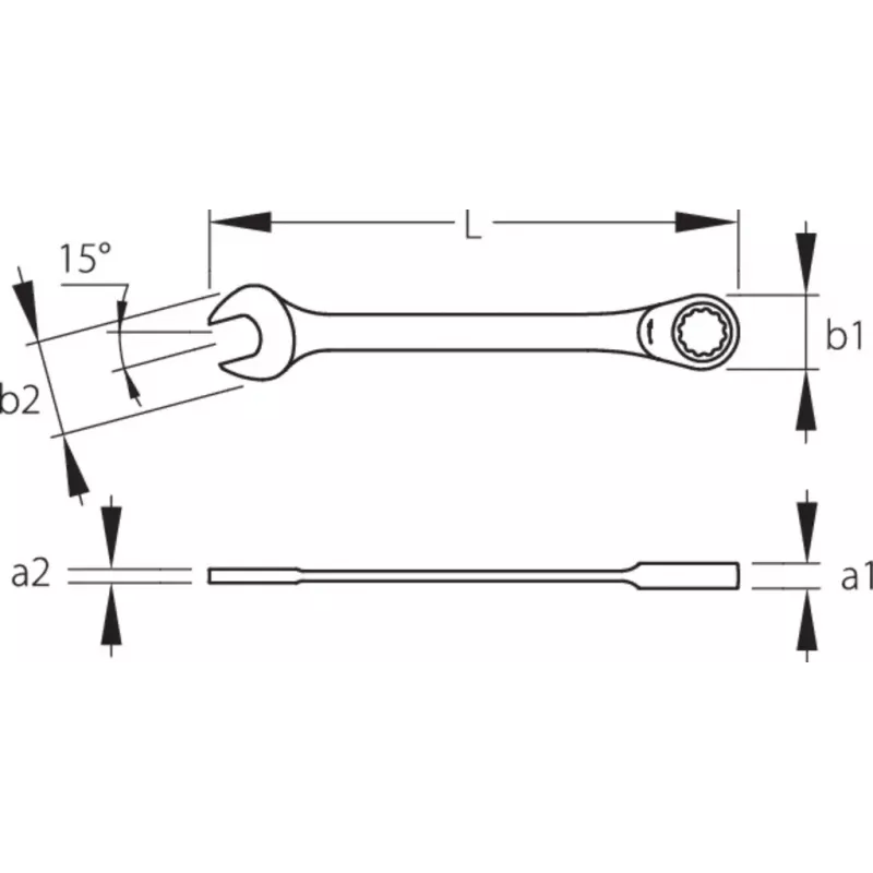 Hylsyavain Gedore 7 R 19