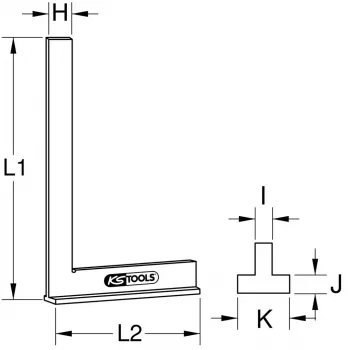 KS Tools 300.0313 kulma, paino 185 g
