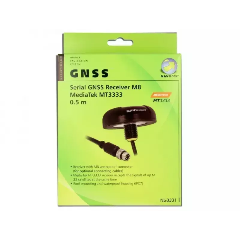 GPS-vastaanotinmoduuli Navilock 60326 M8 99 kanavaa musta