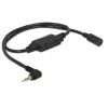 Audiokaapeli Navilock 62881 0,52 m 2,5 mm musta