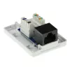 ACT FA5003 pinta-asennusrasia, 1 portti, CAT5E, suojaamaton