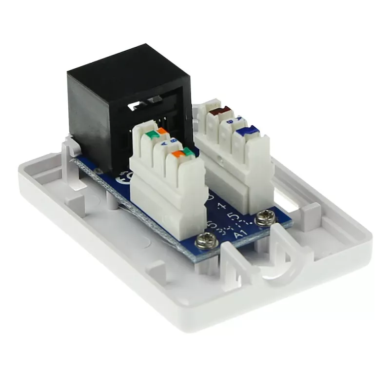 ACT FA5003 pinta-asennusrasia, 1 portti, CAT5E, suojaamaton
