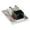 ACT FA6003 pinta-asennusrasia, 1 portti, CAT6, suojaamaton
