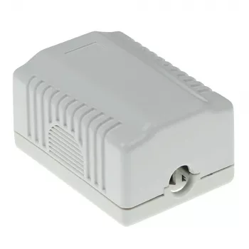 Pinta-asennettava suojattu liitäntärasia ACT FA5005 1× CAT5E -rasialle, 39×29,5×54 mm