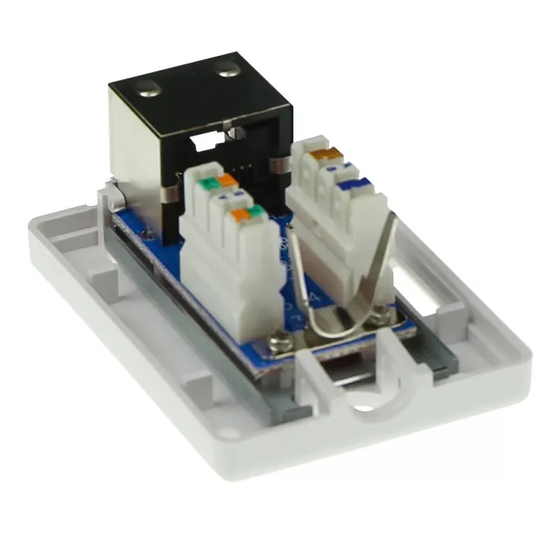 ACT FA5005 pinta-asennusrasia, 1 portti, CAT5E, suojattu