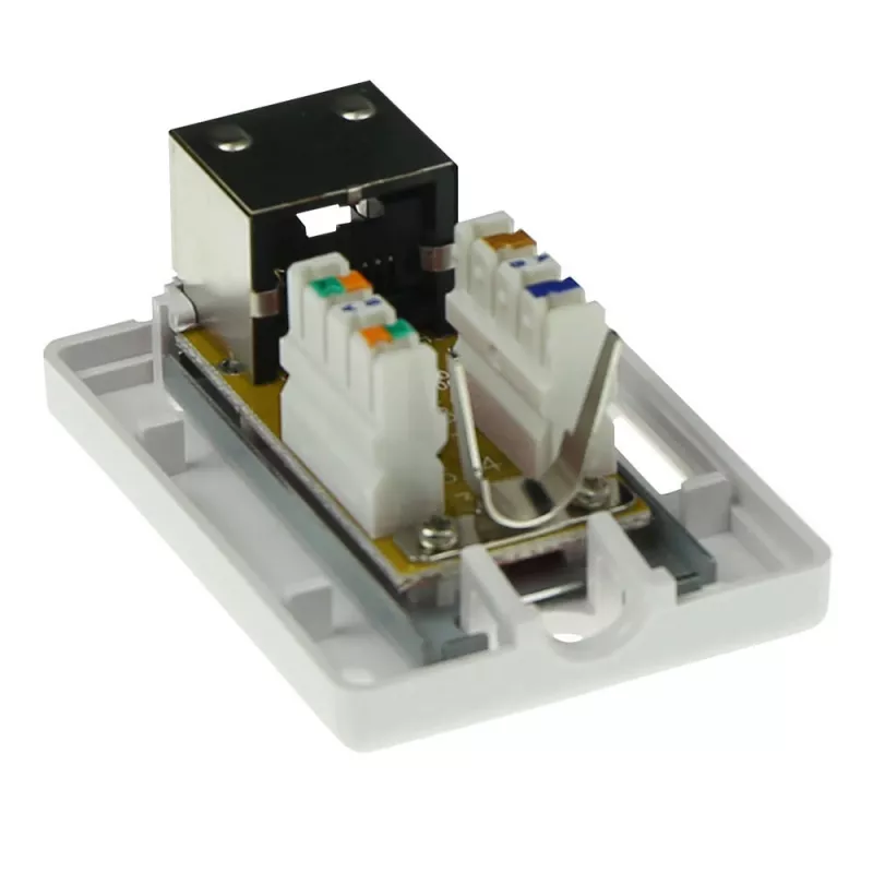 ACT FA6005 pinta-asennusrasia, 1 portti, CAT6, suojattu